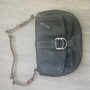 COACH Black leather purse